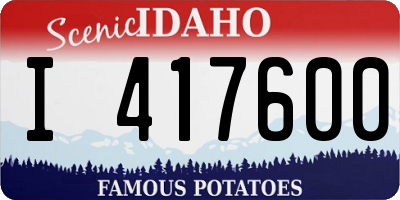 ID license plate I417600