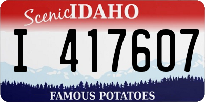 ID license plate I417607