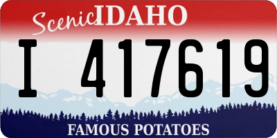 ID license plate I417619