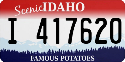 ID license plate I417620