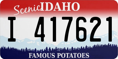ID license plate I417621