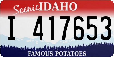 ID license plate I417653