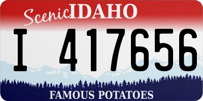 ID license plate I417656