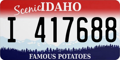 ID license plate I417688