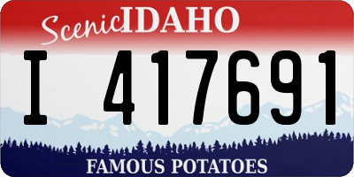 ID license plate I417691