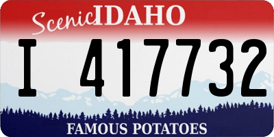 ID license plate I417732