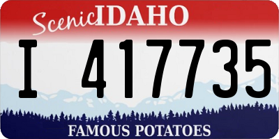 ID license plate I417735