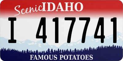 ID license plate I417741