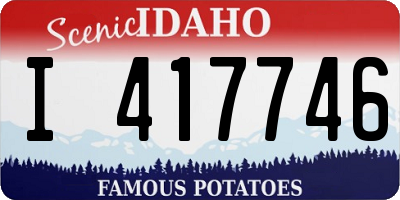 ID license plate I417746
