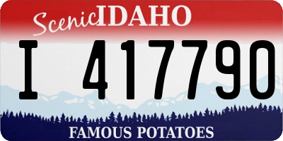 ID license plate I417790