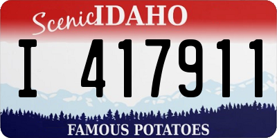 ID license plate I417911