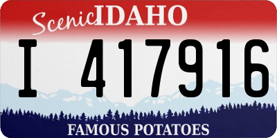 ID license plate I417916
