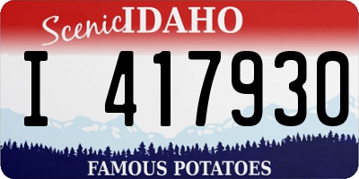 ID license plate I417930