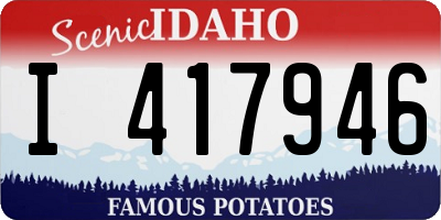 ID license plate I417946