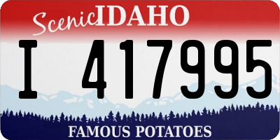 ID license plate I417995