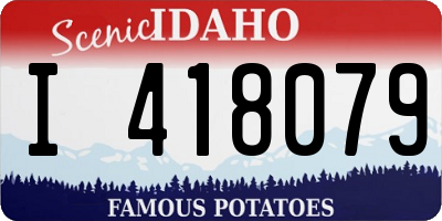 ID license plate I418079