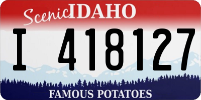 ID license plate I418127