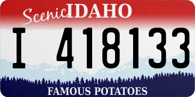 ID license plate I418133