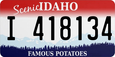 ID license plate I418134
