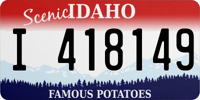 ID license plate I418149