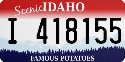 ID license plate I418155