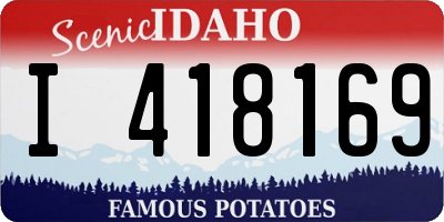 ID license plate I418169