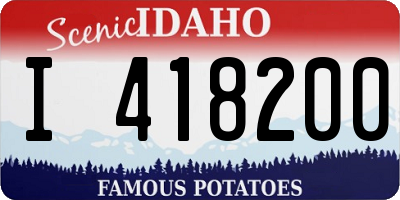 ID license plate I418200