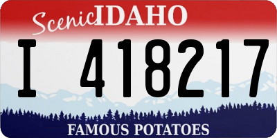 ID license plate I418217