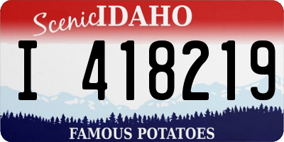 ID license plate I418219