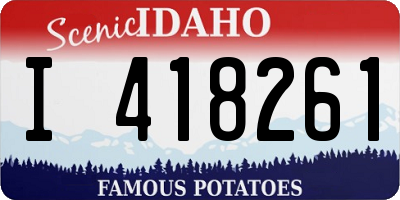 ID license plate I418261