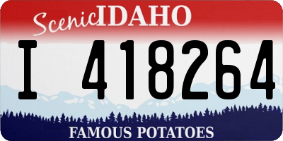 ID license plate I418264