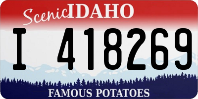 ID license plate I418269