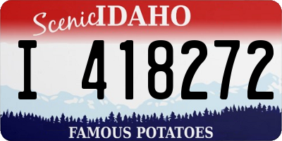 ID license plate I418272