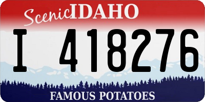 ID license plate I418276