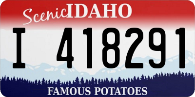 ID license plate I418291