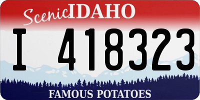 ID license plate I418323