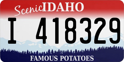 ID license plate I418329