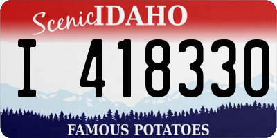 ID license plate I418330