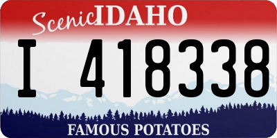 ID license plate I418338