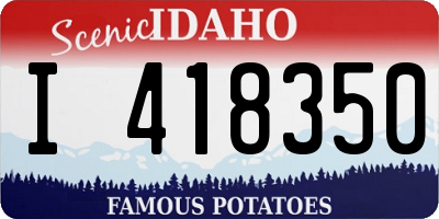ID license plate I418350