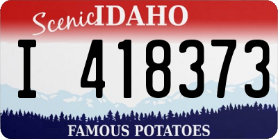 ID license plate I418373