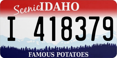 ID license plate I418379