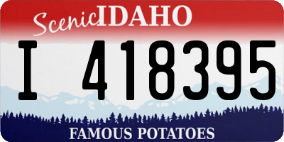 ID license plate I418395