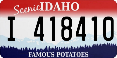 ID license plate I418410