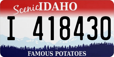 ID license plate I418430