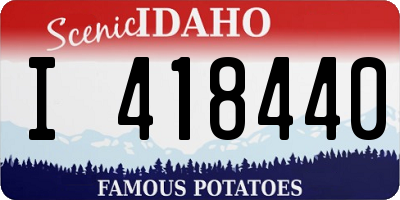ID license plate I418440