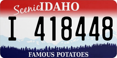ID license plate I418448
