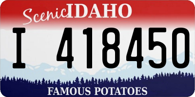 ID license plate I418450