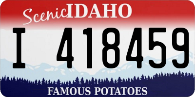 ID license plate I418459