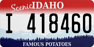 ID license plate I418460